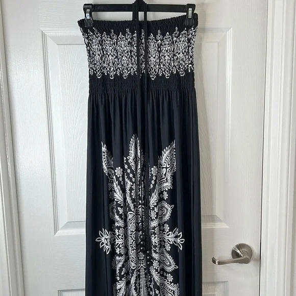 Christinalove | Dresses | Christina Love Sleeveless Black And White Maxi  Dress Size Medium | Poshmark